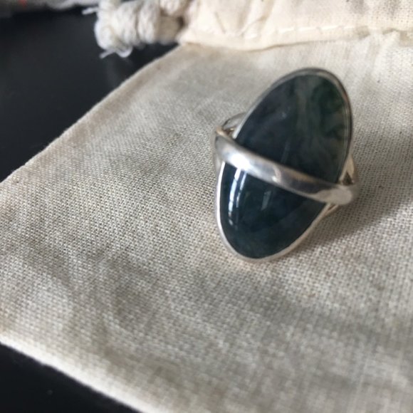 Pamela Love "Savanah ring" in sterling silver with inlay - Picture 5 of 8